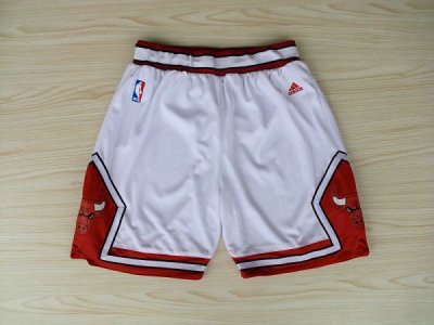Maillot De Basket Chicago Bulls Tissus Sportif Fans Edition Blanc Short